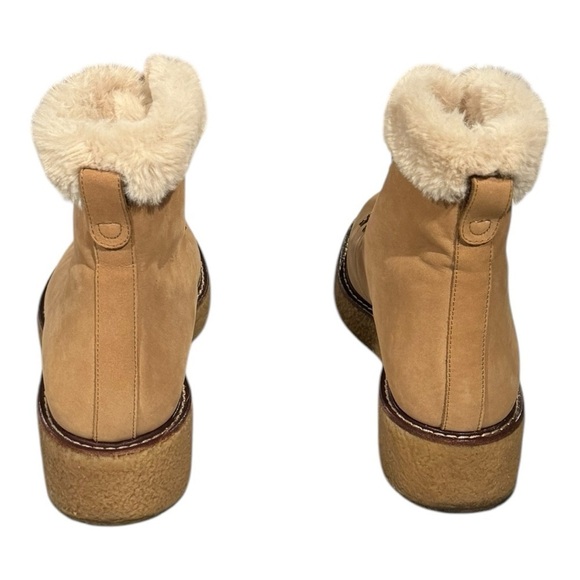 J. CREW Nubuck Nordic Crepe Sole Wedged Lace Up Winter Bootie Size 12 - Picture 6 of 11